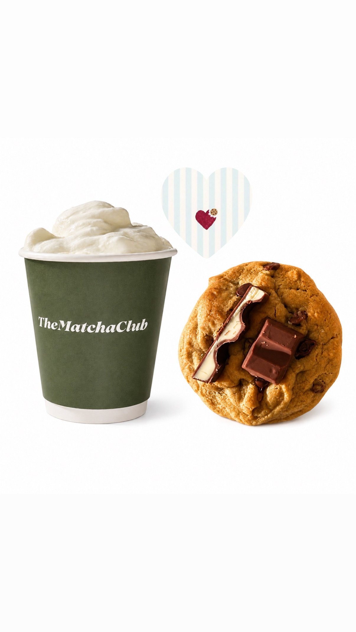 Hot white chocolate + Kinder cookies